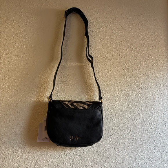 Jessica Simpson Black and Brown Zebra Crossbody - Picture 4 of 13